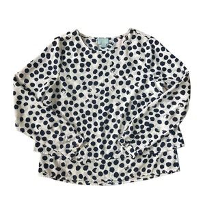 CeCe Women’s Polka Dot Flowy Blouse Size XS